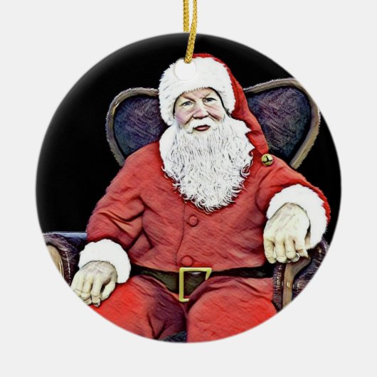 サンタズウォッチング セラミックオーナメント (正面)