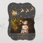 サンタズオンザーズの休暇のフォトカード シーズンカード (正面/裏面)