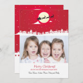 サンタズオンザーズ写真ホリデーカード シーズンカード (正面/裏面)