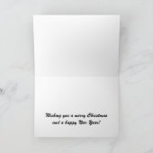 サンタズキスオンブロードウェイクリスマスホリデーカード シーズンカード (内部)