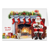 サンタズギフトカバリエキングチャールズスパニエル犬ホリデイ (正面横)