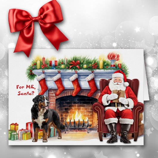 サンタズギフトベルネーズマウンテンドッグホリデー