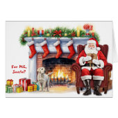 サンタズギフトラブラドールレトリバーパピーホリデイ (正面横)