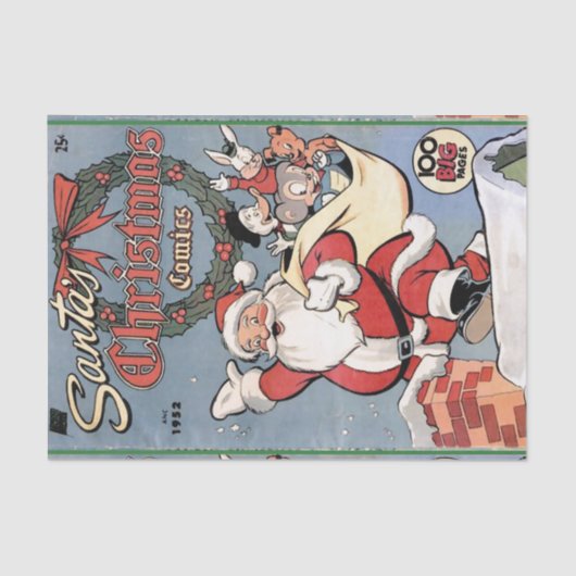 サンタズクリスマス漫画1952 薄葉紙 (正面)