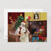 サンタズグレートピレネー シーズンポストカード (正面/裏面)