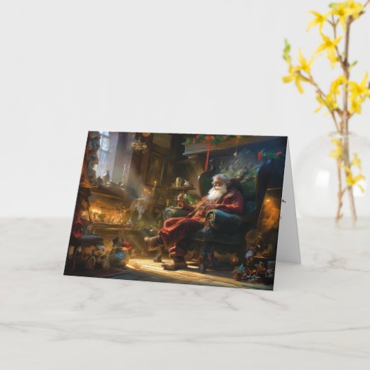 サンタズコージークリスマスブレイク カード (黄色い花)