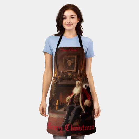 サンタズコージーヌーク エプロン (着用した状態)