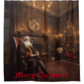 サンタズコージーヌーク シャワーカーテン (正面)