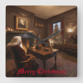 サンタズコージーヌーク スクエア壁時計 (正面)