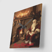 サンタズコージーヌーク スクエア壁時計 (傾斜)