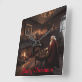 サンタズコージーヌーク スクエア壁時計 (傾斜)