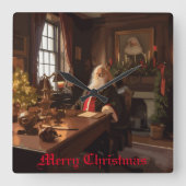 サンタズコージーヌーク スクエア壁時計 (正面)