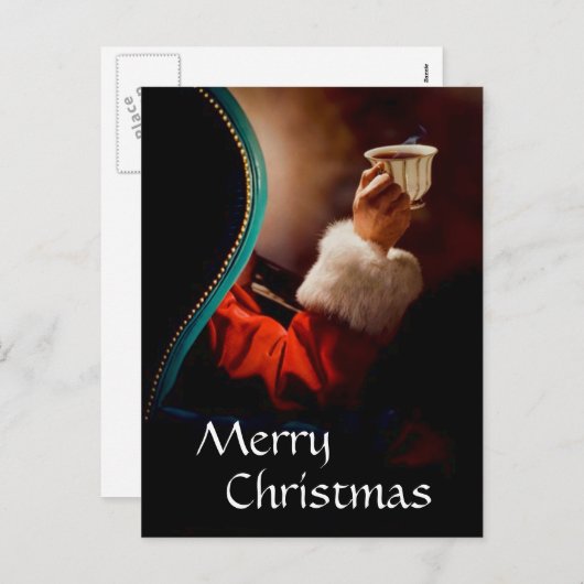 サンタズコーヒーブレイクヴィンテージ シーズンポストカード (正面/裏面)