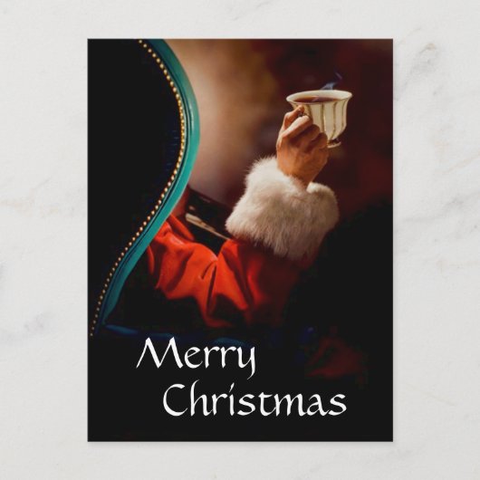 サンタズコーヒーブレイクヴィンテージ シーズンポストカード (正面)