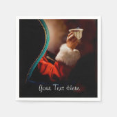 サンタズコーヒーブレイクヴィンテージ スタンダードカクテルナプキン (正面)