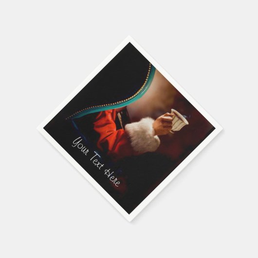 サンタズコーヒーブレイクヴィンテージ スタンダードカクテルナプキン (角)