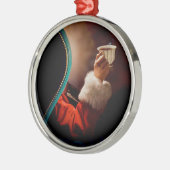 サンタズコーヒーブレイクヴィンテージ メタルオーナメント (左)