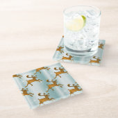 サンタズゴールデントナディースクリスマス ガラスコースター (アングル)