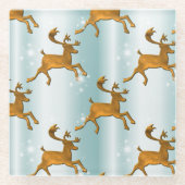 サンタズゴールデントナディースクリスマス ガラスコースター (正面)