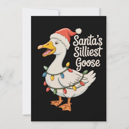 サンタズサイリストグースクリスマスクリスマス灯 シーズンカード (正面)