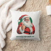 サンタズサムズアップホリデーホテルフェスティバルおもしろい クッション (ブランケット)