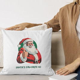 サンタズサムズアップホリデーホテルフェスティバルおもしろい クッション