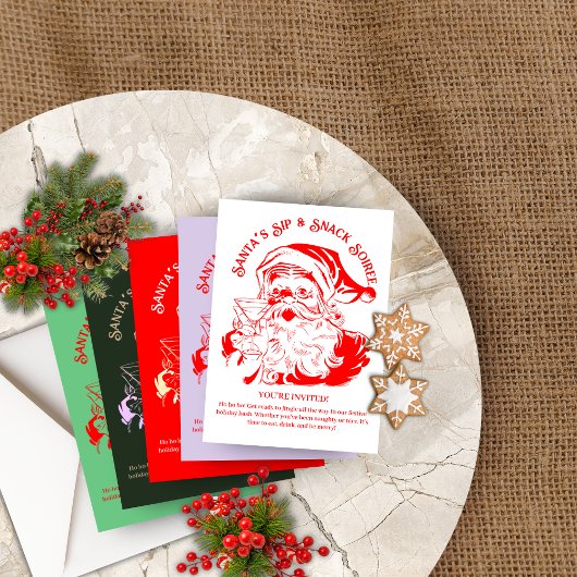 サンタズシップ&スナックソーリークリスマスパーティー 招待状