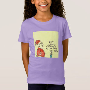 サンタズシークレットチャットガールズジャーニークリスマス応援 Tシャツ