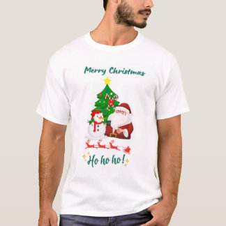 サンタズジョイクリスマスベビーホリデーTシャツ Tシャツ