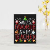 サンタズスイムお気に入りの先生クリスマスマッチング カード (黄色い花)