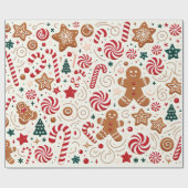 サンタズスイーツ ラッピングペーパー (フラット)