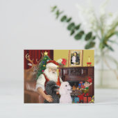 サンタズスタンダードプードル シーズンポストカード (スタンド正面)