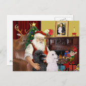 サンタズスタンダードプードル シーズンポストカード (正面/裏面)