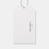 サンタズスノーバードフラミンゴカスタム ギフトタグ (裏面)