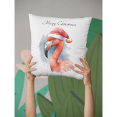 サンタズスノーバードフラミンゴカスタム クッション