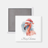 サンタズスノーバードフラミンゴカスタム マグネット (正面/裏面)