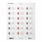 サンタズスノーバードフラミンゴカスタム ラベル (フルシート)