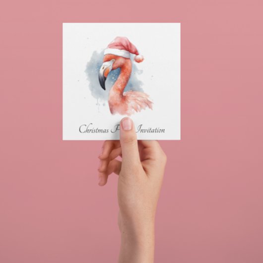 サンタズスノーバードフラミンゴカスタム 招待状