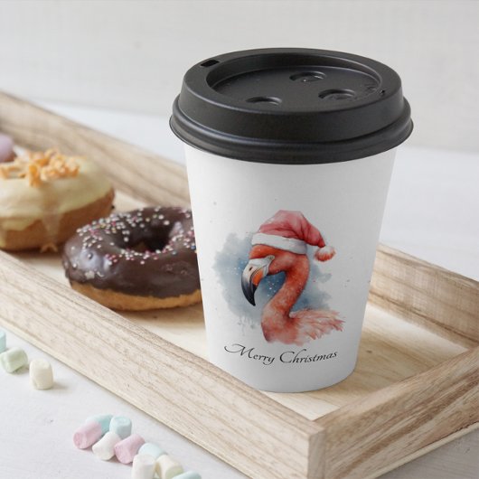 サンタズスノーバードフラミンゴカスタム 紙コップ