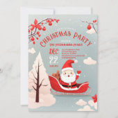 サンタズスリーお洒落ライドクリスマスパーティー 招待状 (正面)