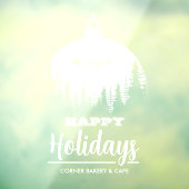 サンタズスリーオーナメントハッピーホリデイズ ウィンドウサイン (シート3)