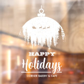 サンタズスリーオーナメントハッピーホリデイズ ウィンドウサイン (シート2)