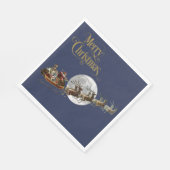 サンタズスリー乗り スタンダードランチョンナプキン (角)