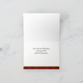 サンタズスリー星のスノーフレークメリークリスマスカード シーズンカード (内部)