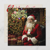 サンタズスリー・オブ・スマイル・クリスマスカード ノートカード (正面/裏面)