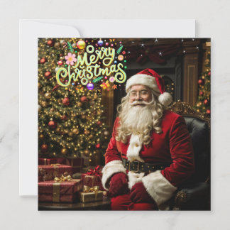 サンタズスリー・オブ・スマイル・クリスマスカード ノートカード