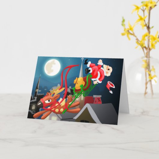 サンタズスリー カード (黄色い花)