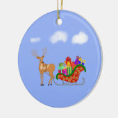 サンタズスリー セラミックオーナメント (左)