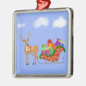 サンタズスリー メタルオーナメント (左)