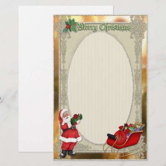 サンタズスリー 便箋 (正面/裏面)